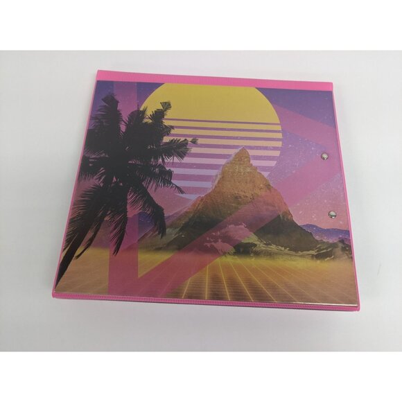 Mead Original Trapper Keeper Binder Retro Portfolio Vintage Style SUNSET Pink - Picture 1 of 6